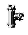 Тройник Profipress с SC-Contur, медь