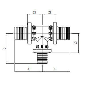 Тройник Rehau Rautitan PX равнопроходный
