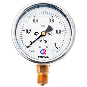 

Виброустойчивый манометр РОСМА серии 20, ТМ-320 (100-600кг) радиальный