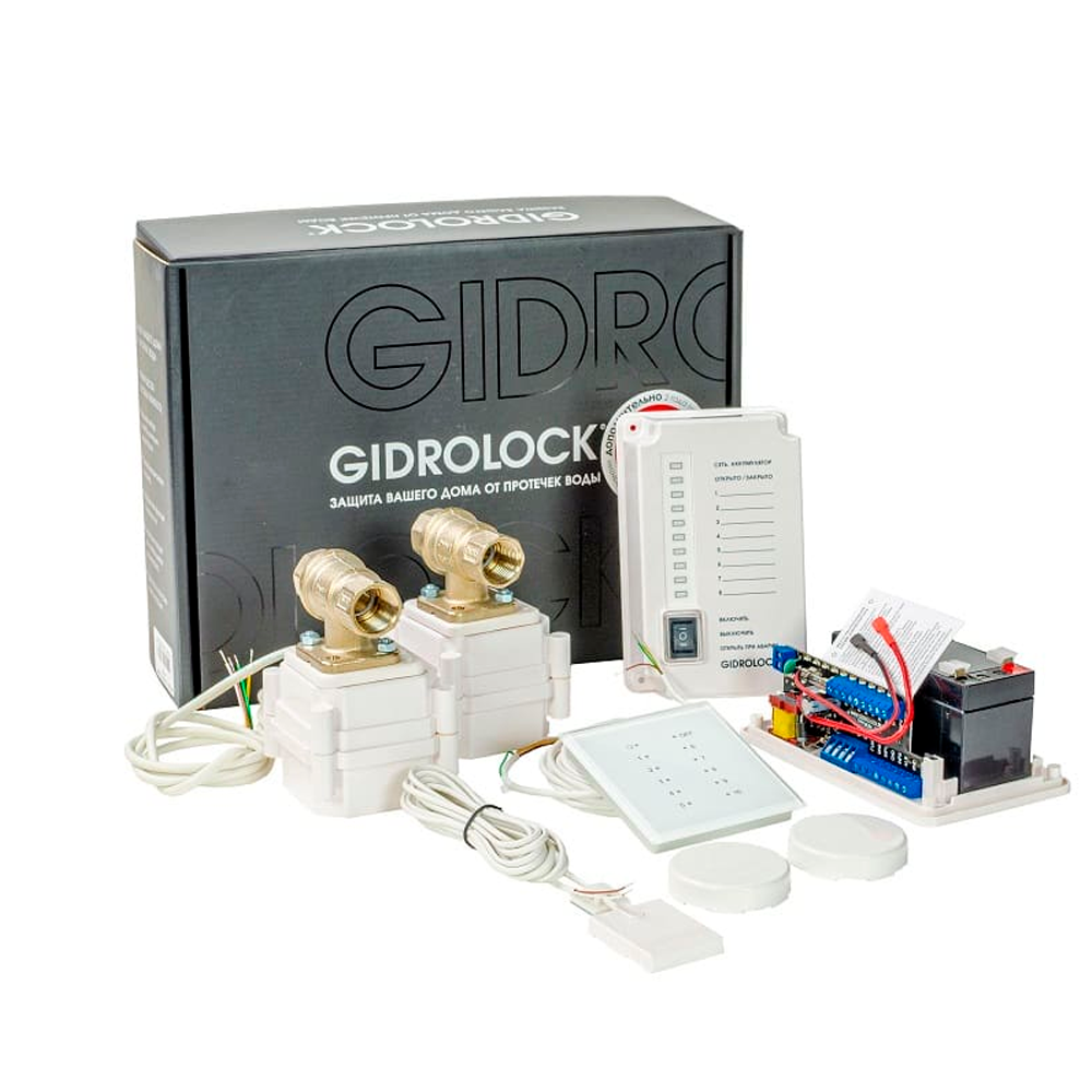 Комплект Gidrolock Standard Wi-Fi BUGATTI 1/2 31204011, 32101021 - фото 1