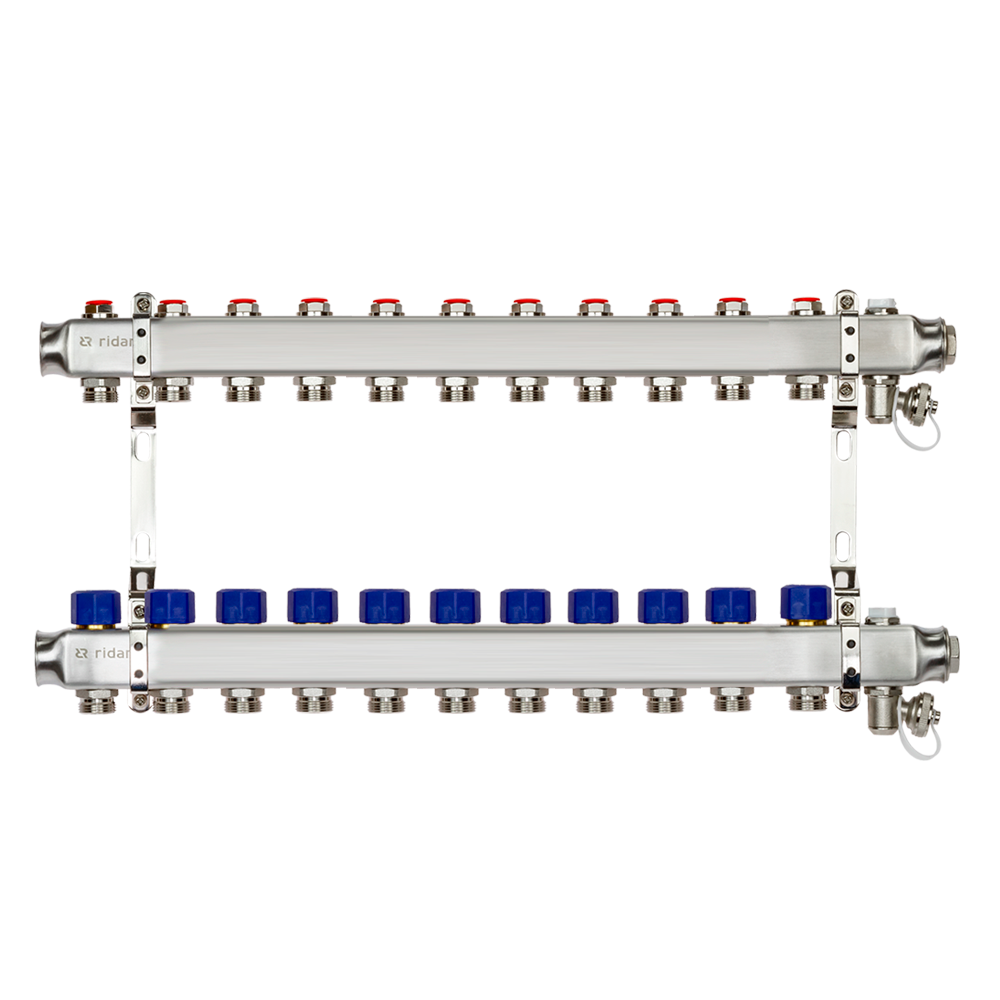 

Комплект коллекторов Ридан SSM-11R set с кронштейнами, 11 контуров