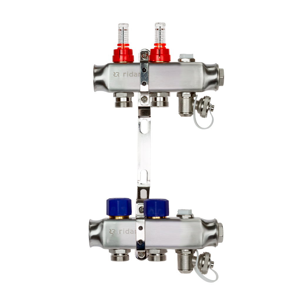 

Комплект коллекторов Ридан SSM-2RF set с расходомерами и кронштейнами, 2 контура