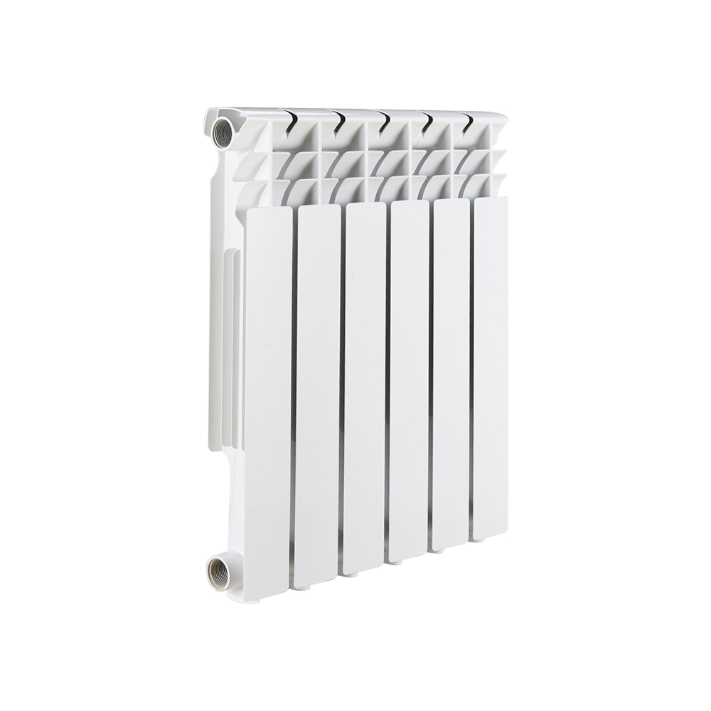 Алюминиевый радиатор ROMMER Optima 500, 4 секции, цвет белый (ral 9016)