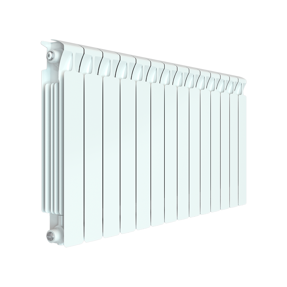 Радиатор биметаллический Rifar M500, 14 секций, цвет белый (ral 9016)