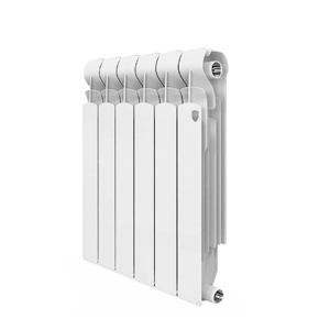 Секционный алюминиевый радиатор Royal Thermo Indigo 500, 6 секций, цвет белый (ral 9016)