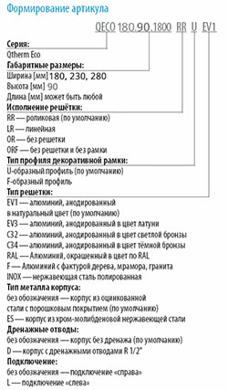 Встраиваемые внутрипольные конвекторы с принудительной конвекцией Varmann Qtherm ECO