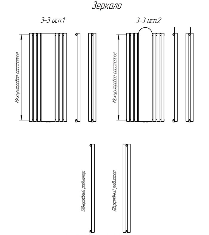 Радиаторы ЗЕРКАЛО Гармония