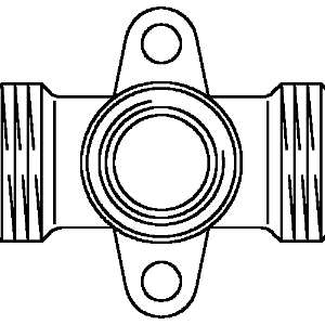 

Тройник с креплением Oventrop G 3/4" x Rp 1/2" x G 3/4" проход., Арт. 1506253